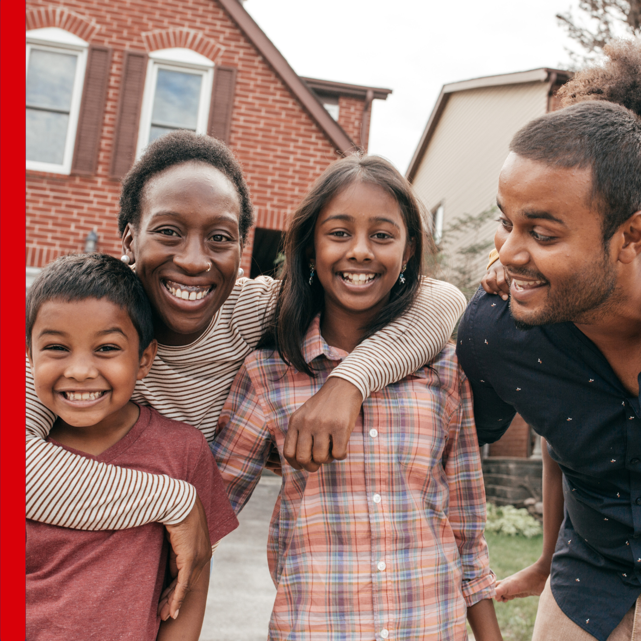 Family group hug, blog header