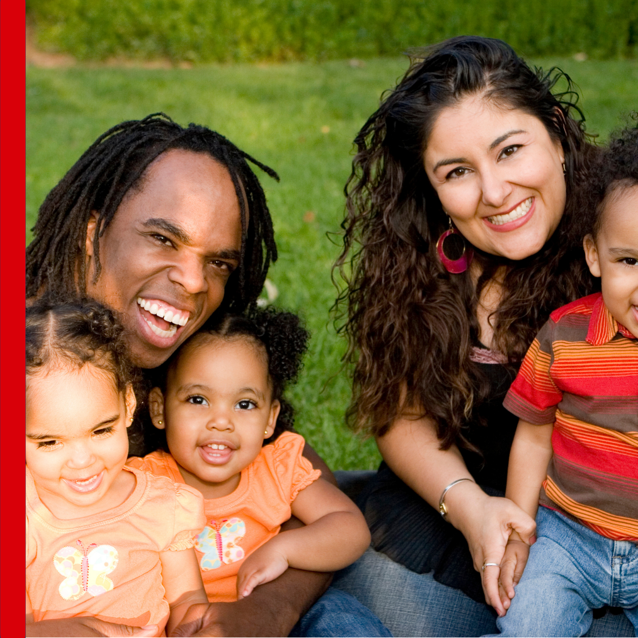 Adults with three kids, blog header