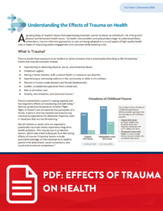 Effects of Trauma on health