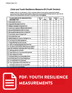 youth resilience measurements