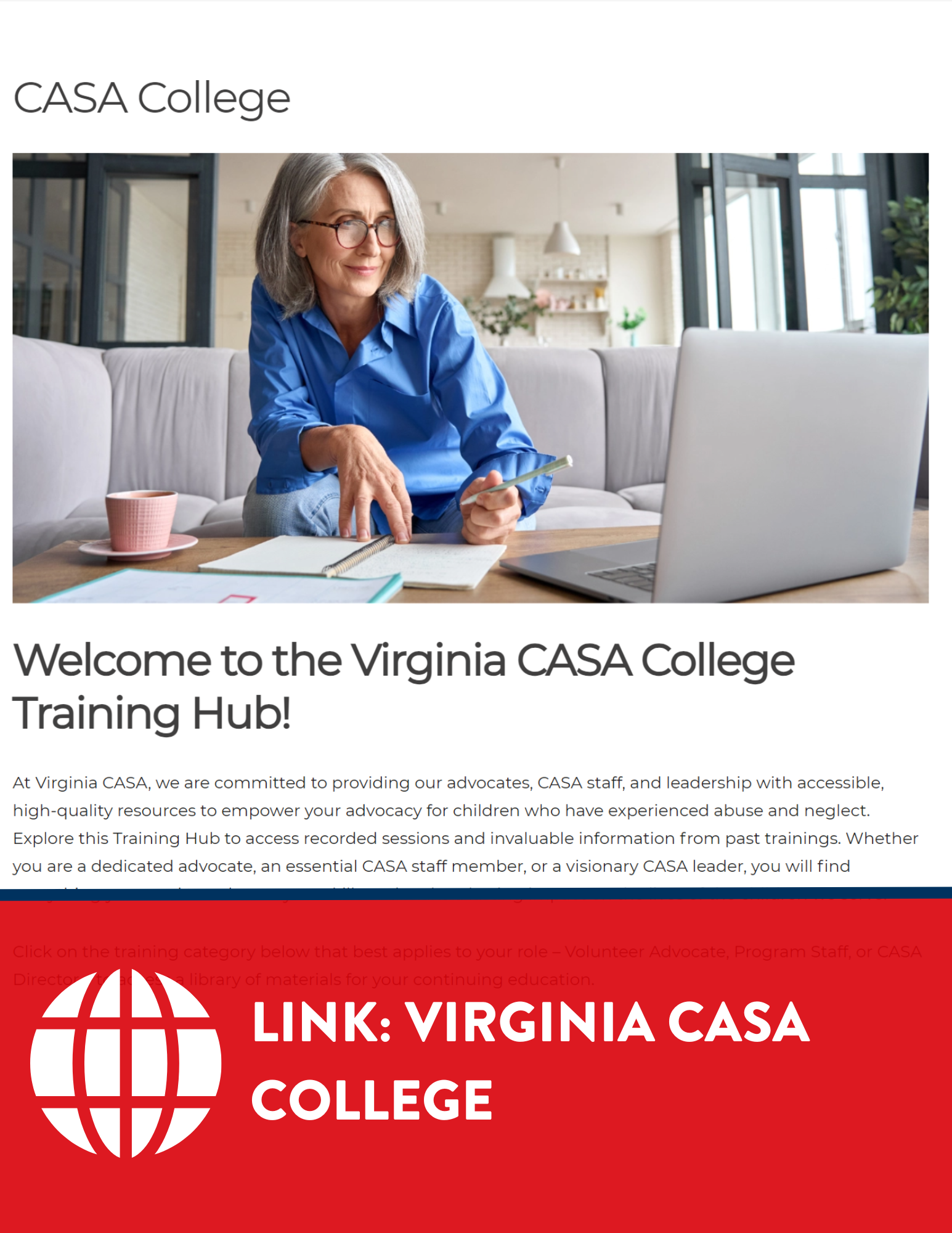 virginia casa college link